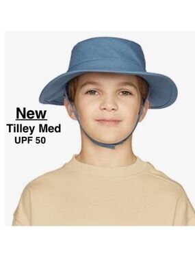 New Tilley Unisex Mini T3 hat Colour Denim Blue Size M crown 55cm without tags⭐️